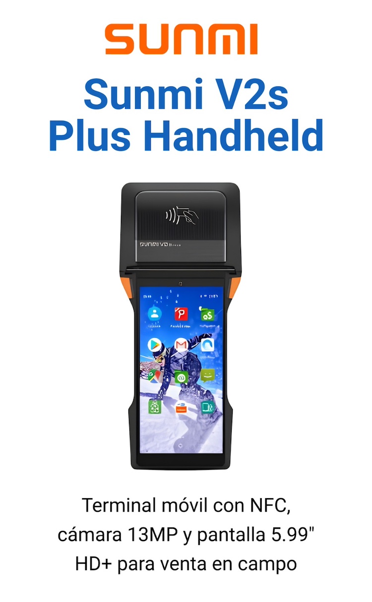 Terminal-Sunmi-V2s-Plus-Handheld